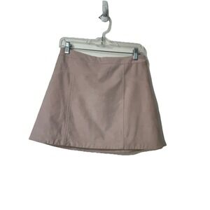 Abercrombie & Fitch Soft Microsuede Mini Skirt, Pink, Women Size 4 Y2K